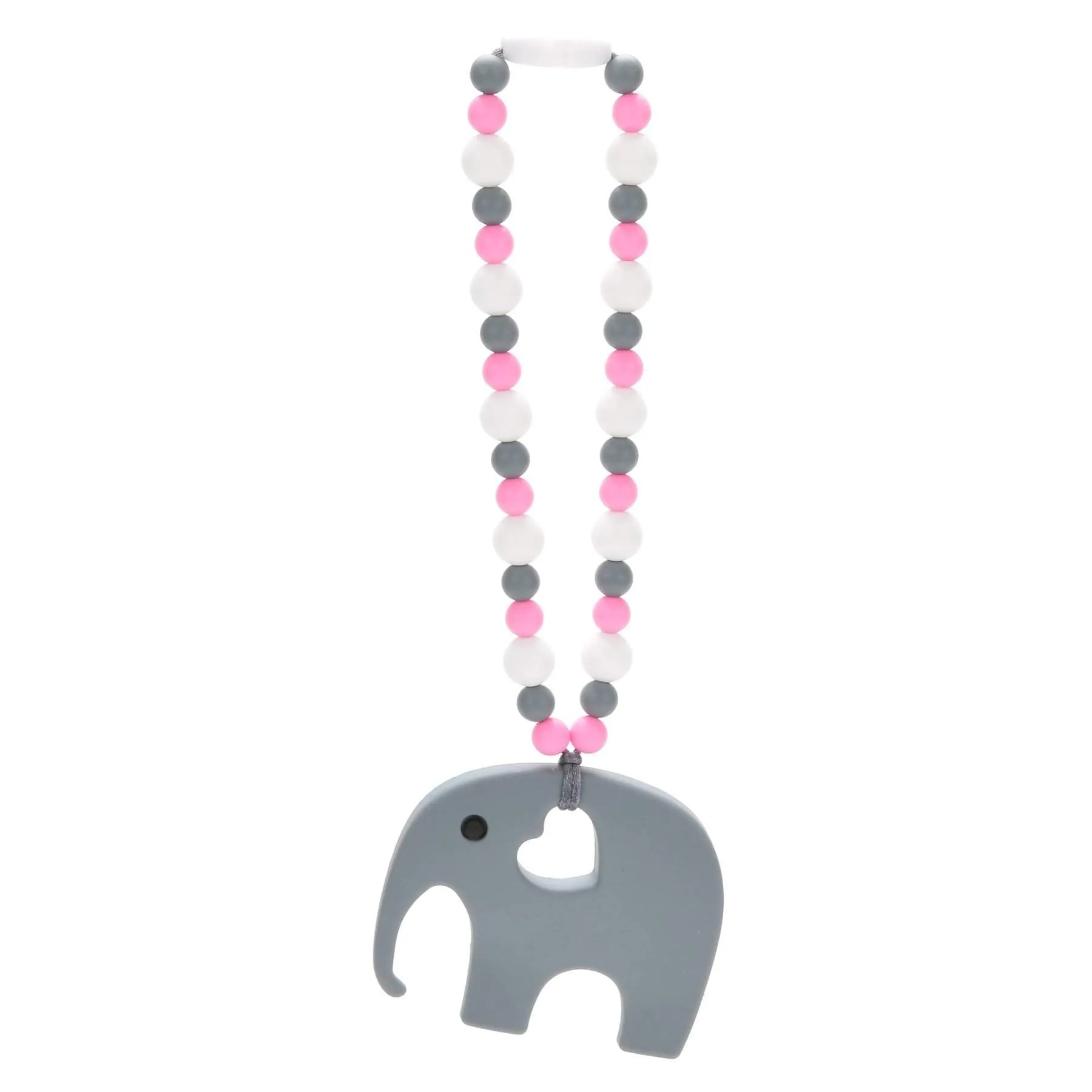 Pink Elephant Baby Carrier Teether Toy