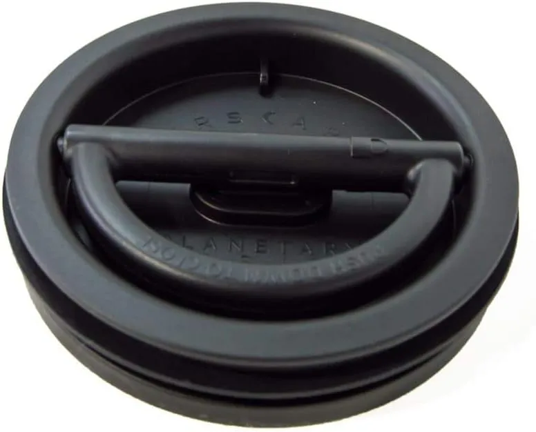 Planetary Design Airscape Stainless Steel Coffee Canister | Food Storage Container | Patented Inner Plunger Lid REMOVES Excess Oxygen | Don't Buy airtight, Buy AIR-Less | (Medium, Matte Black)