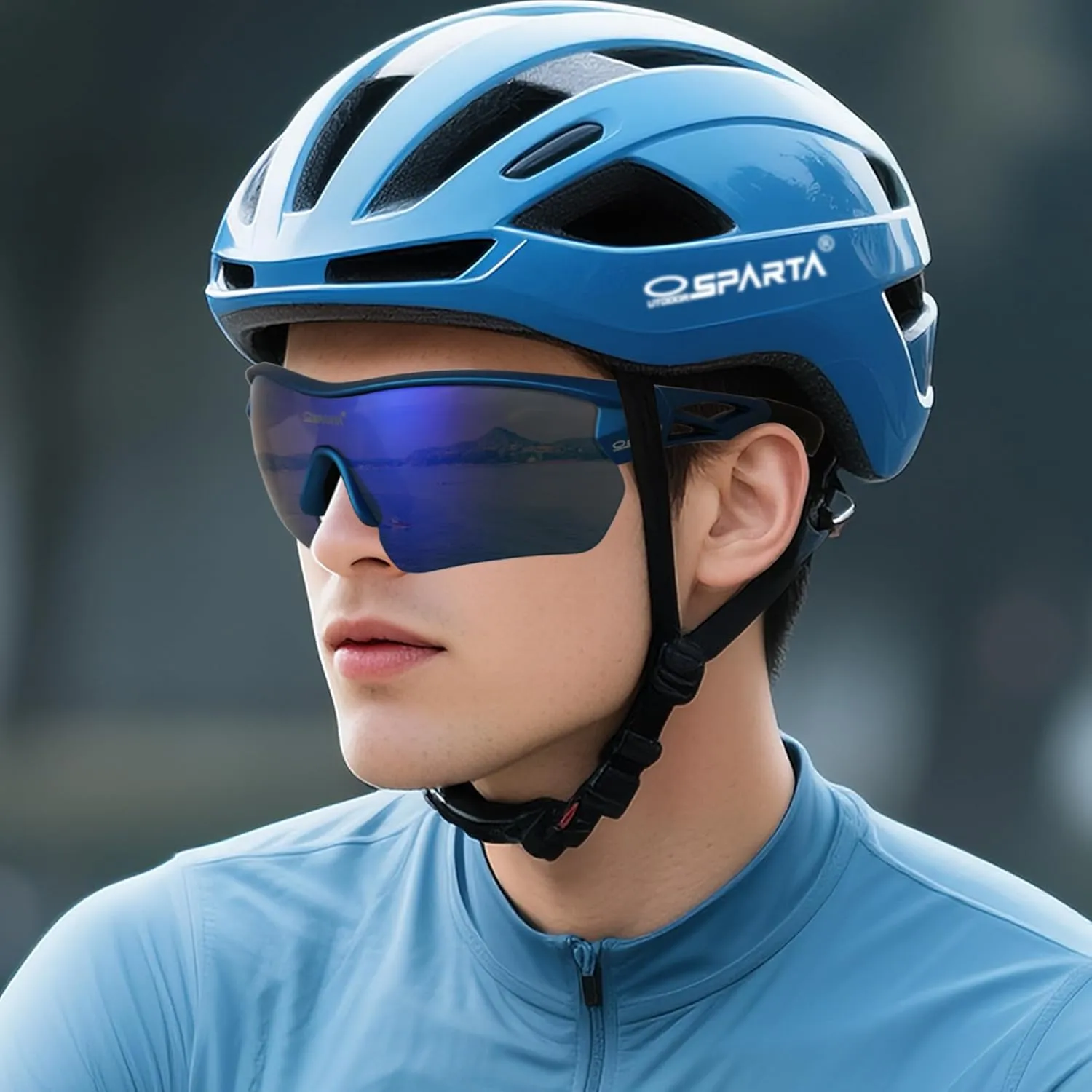 Polarized Sports Sunglasses Cycling Glasses With 5 Interchangeable Lenses Driving Shades For Men & Women