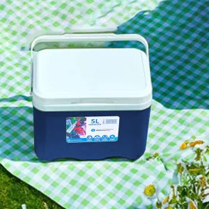 Portable Cooler Insulated Box Leak Proof Outdoor Hard Cooler Keeps Ice for Up to 3 Days Great for Beach Camping Tailgating Sports More (BU)