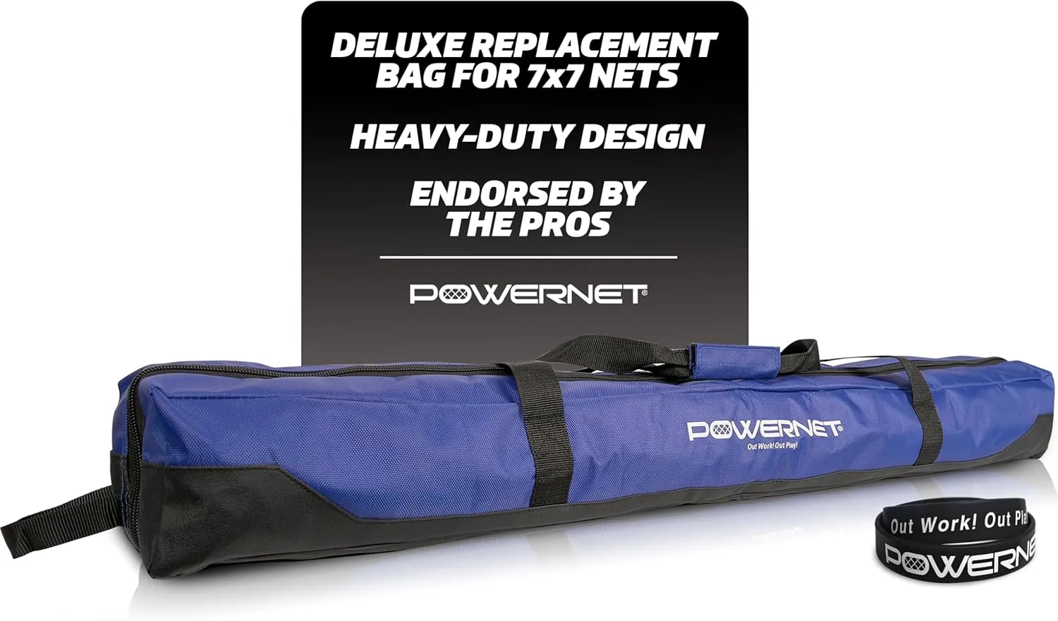 PowerNet 7x7 FT Baseball & Softball Net Replacement Parts, Replace 7x7 FT Frame, Net Only or Carry Bag, Metal Frame and Fiberglass Poles, Durable Nets & Bags Available in Team Colors