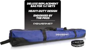 PowerNet 7x7 FT Baseball & Softball Net Replacement Parts, Replace 7x7 FT Frame, Net Only or Carry Bag, Metal Frame and Fiberglass Poles, Durable Nets & Bags Available in Team Colors
