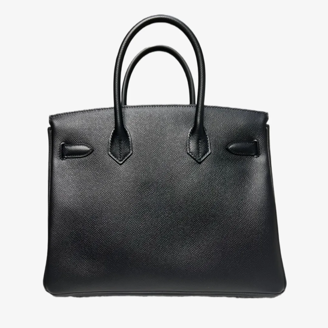 Pre-owned Hermès Black Birkin 30 Gold Hardware