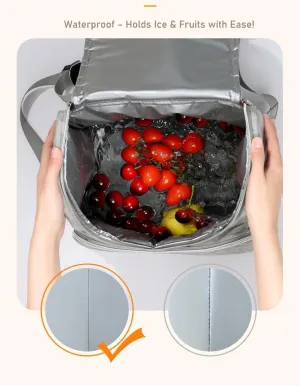 Premium Insulated Bag – Waterproof Food Delivery Bag for Hot & Cold Storage, Leakproof Large Capacity Food Bag for Catering, Camping, Travel, and Uber Eats