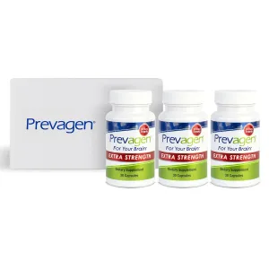 Prevagen Extra Strength - 90 Capsules (3-Pack of 30 Pills) | Prevagen Extra Strength is a Supplement formulated for Your Brain with 20mg of Apoaequorin Plus Vitamin D3