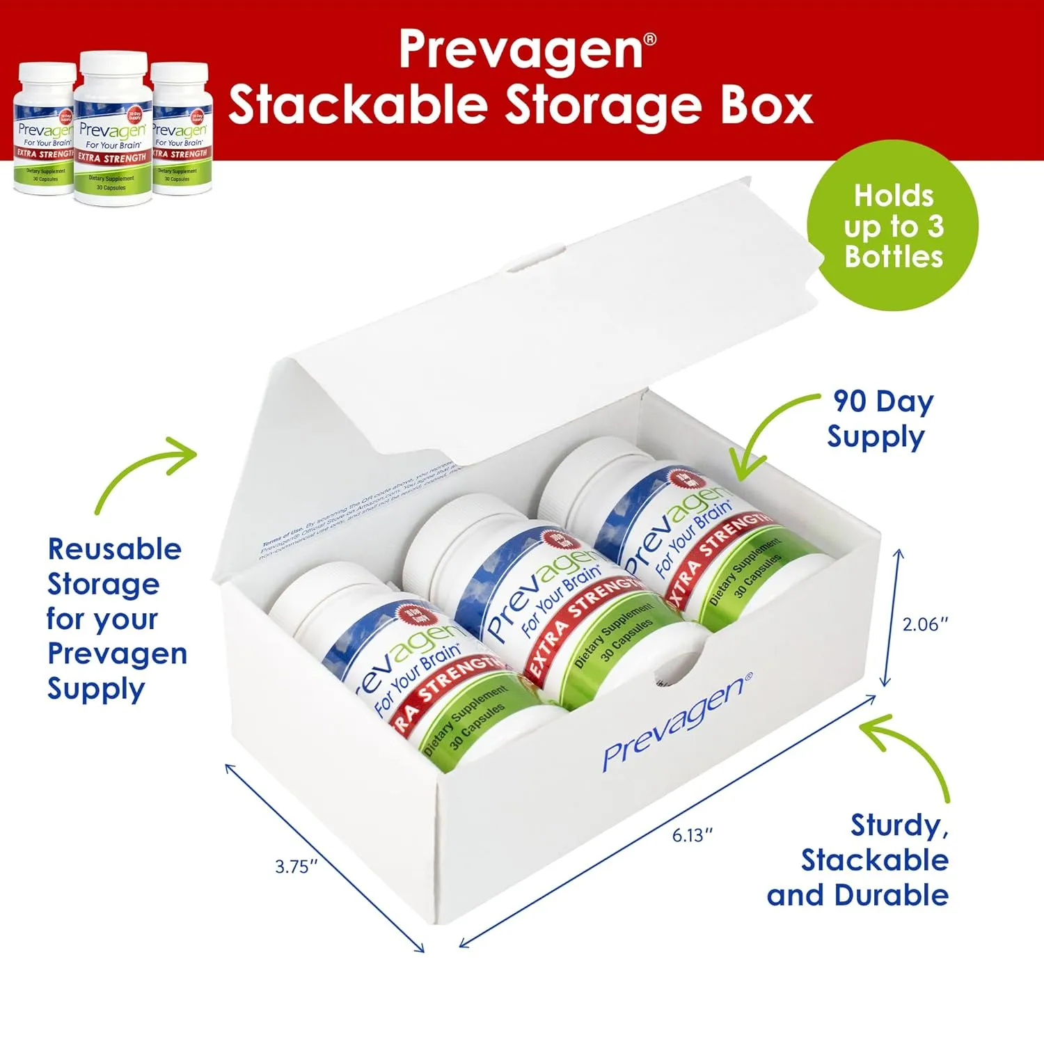 Prevagen Extra Strength - 90 Capsules (3-Pack of 30 Pills) | Prevagen Extra Strength is a Supplement formulated for Your Brain with 20mg of Apoaequorin Plus Vitamin D3