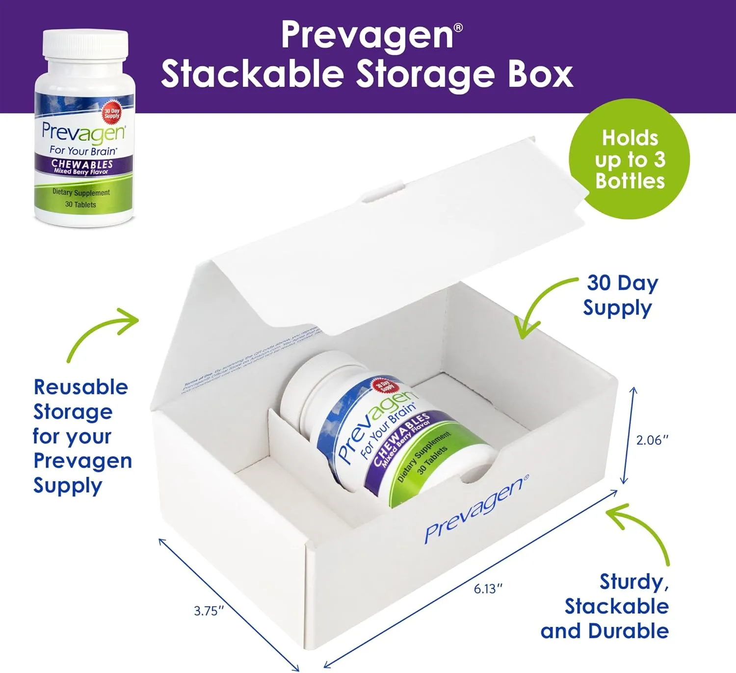 Prevagen Regular Strength Mixed Berry Chewables - 30 Count | Formulated for Your Brain | 10mg of Apoaequorin Plus Vitamin D3