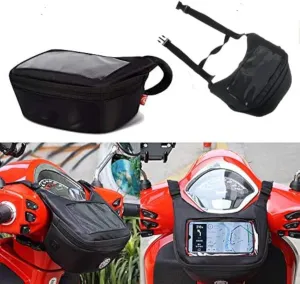 PRO-KODASKIN Motorcycle Handlebar Bag Fuel Tank Bag Windscreen Bag Mobile Phone Touch Screen Earphone Bag Compatible with Vespa GTS 300 150 TMAX 560 530 XMAX300 Honda PCX X-ADV