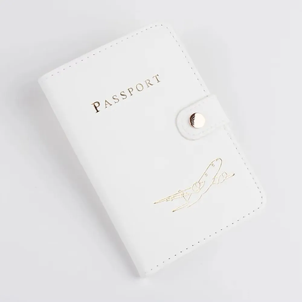 PU Leather Travel Passport Cover Fashion 2023 New Women Passport Holder Case for Men Travel Document Credit Card Case