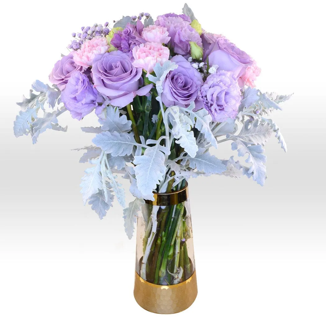 PURPLE DREAM VASE BOUQUET