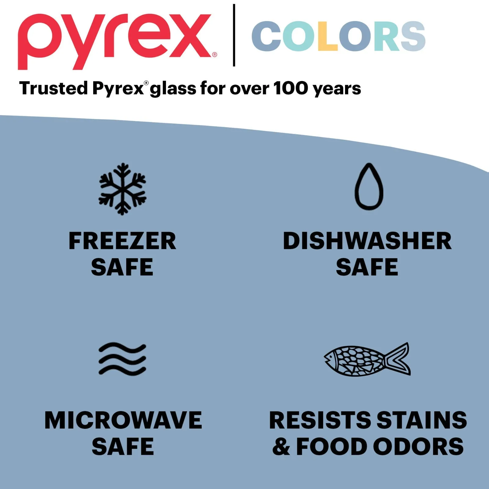 Pyrex® Simply Store® Tinted 6-piece Rectangle Storage Set with Plastic Lids, Green