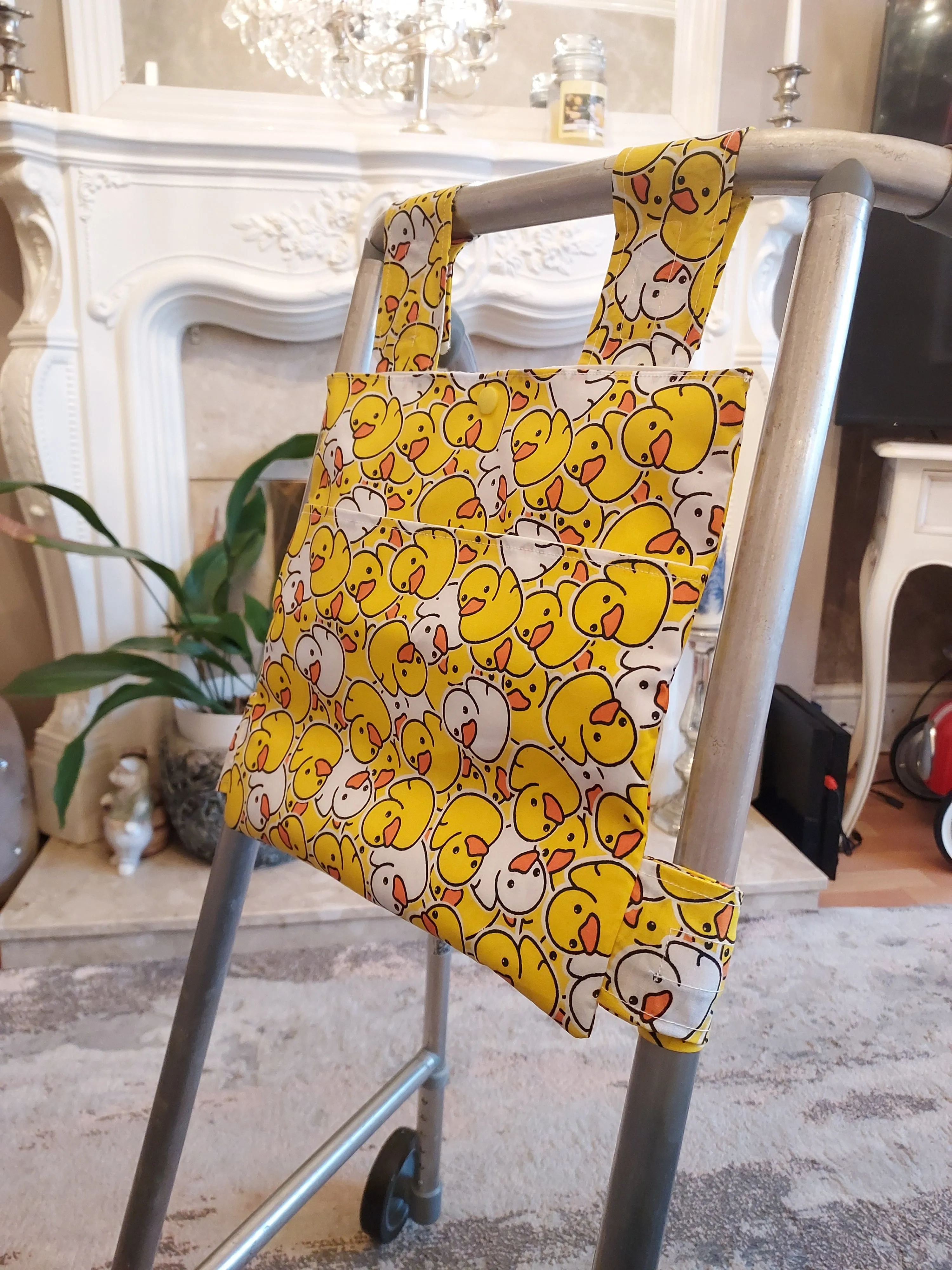 Quack Quack Zimmer frame bag, walking frame bag, accessories, walking aid, handmade, bag, storage