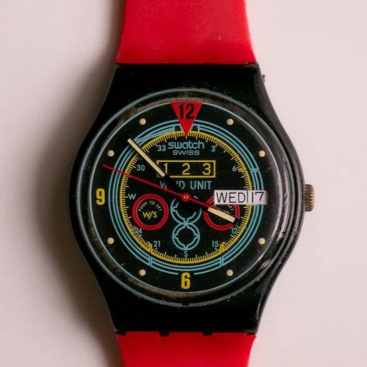 RARE 1987 Swatch Navigator GB707 | 80s Vintage Swiss Swatch Watch