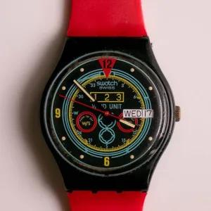 RARE 1987 Swatch Navigator GB707 | 80s Vintage Swiss Swatch Watch
