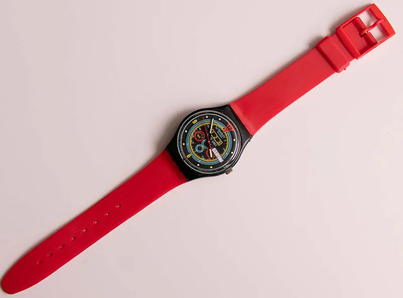 RARE 1987 Swatch Navigator GB707 | 80s Vintage Swiss Swatch Watch