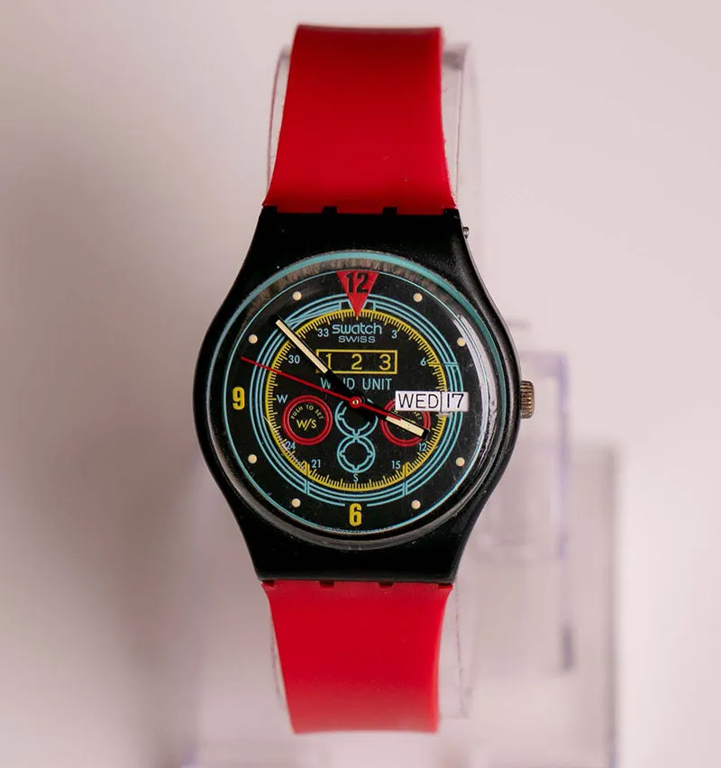 RARE 1987 Swatch Navigator GB707 | 80s Vintage Swiss Swatch Watch