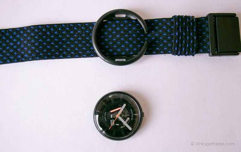 RARE 1988 Swatch Pop BB108 RED LIGHTS Watch | Collectible 80s Pop Swatch