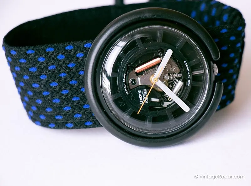 RARE 1988 Swatch Pop BB108 RED LIGHTS Watch | Collectible 80s Pop Swatch
