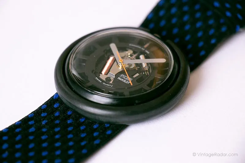 RARE 1988 Swatch Pop BB108 RED LIGHTS Watch | Collectible 80s Pop Swatch