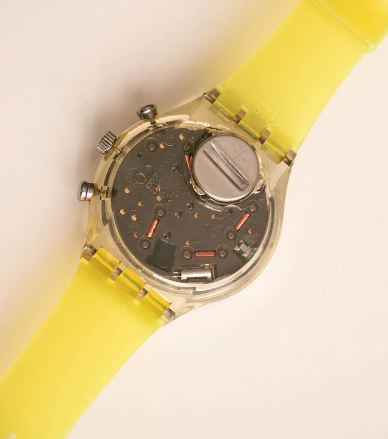 RARE 1998 Vintage Swatch SCK415 CRYSTALLOID Chronograph Watch