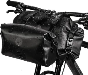 Rhinowalk 2PC Bike Handlebar Bag Set Waterproof Bicycle Front Tube Bag Large Capacity Storage Bag Shoulder Bag