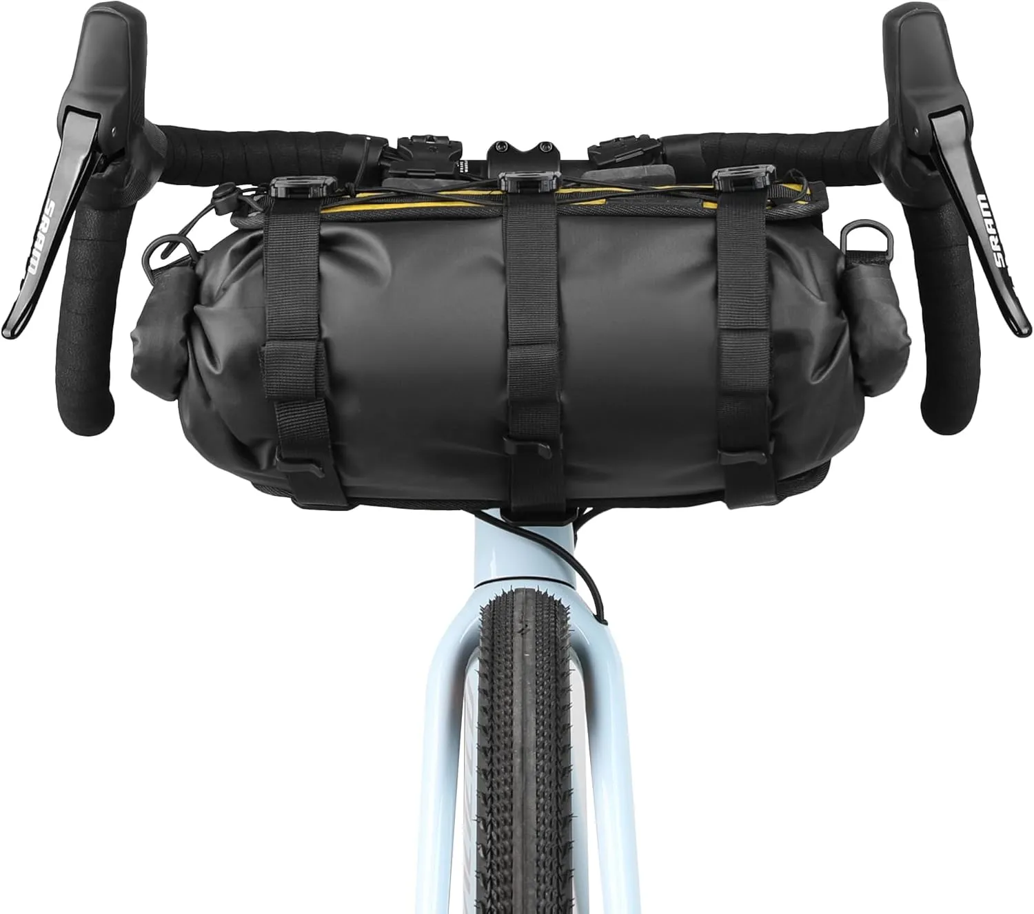 Rhinowalk Bike Handlebar Bag Waterproof Bicycle Front Tube Bag Lightweight Roll Bag 8L~13L with Shoulder Strap for Mountain Road Bike Cycling Commute Ride Accessories