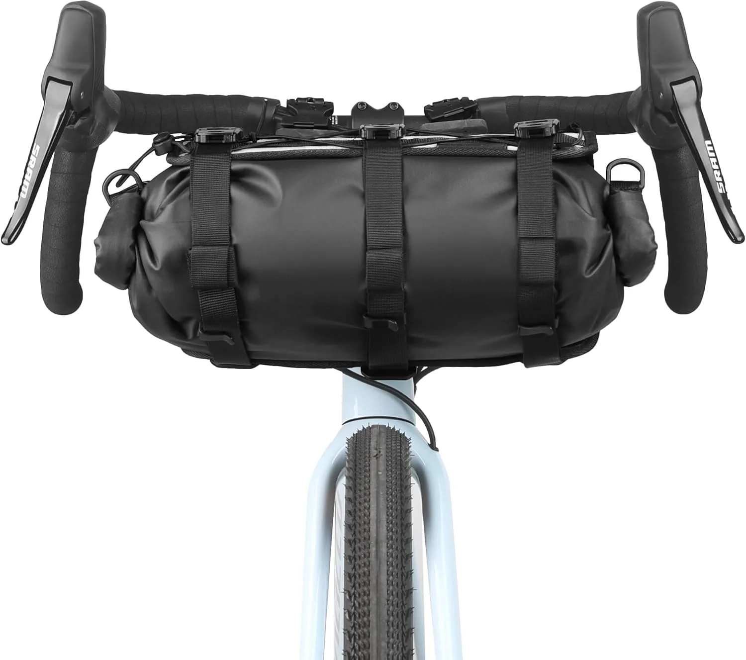 Rhinowalk Bike Handlebar Bag Waterproof Bicycle Front Tube Bag Lightweight Roll Bag 8L~13L with Shoulder Strap for Mountain Road Bike Cycling Commute Ride Accessories