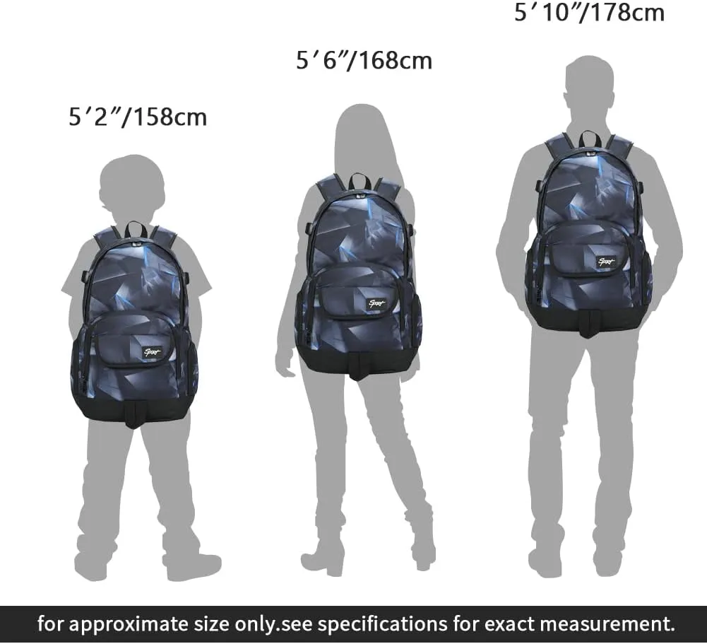 rickyh style School Backpack Travel Bag for Men & Women Lightweight College Back Pack with Laptop Compartmen