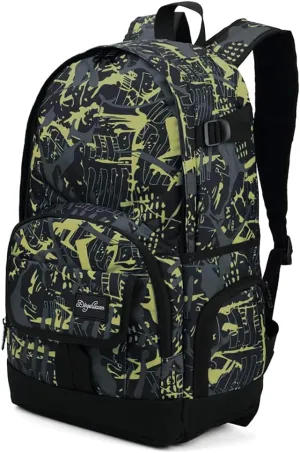 rickyh style School Backpack Travel Bag for Men & Women Lightweight College Back Pack with Laptop Compartmen