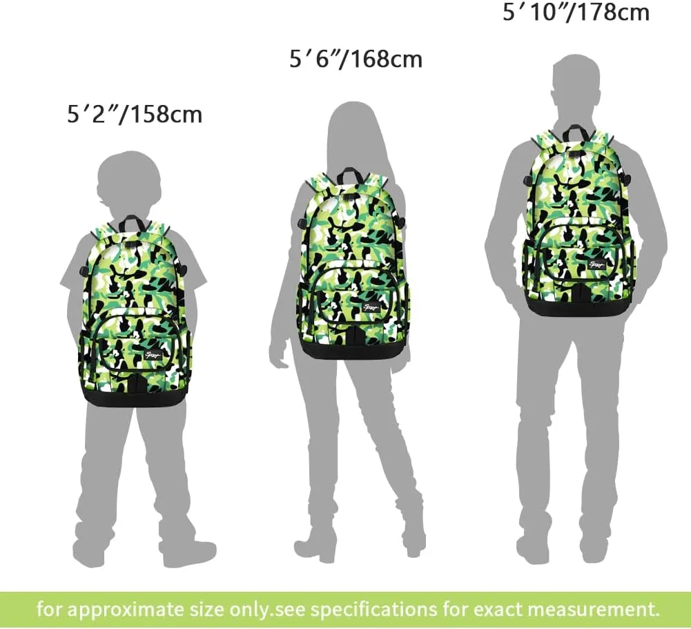 rickyh style School Backpack Travel Bag for Men & Women Lightweight College Back Pack with Laptop Compartmen
