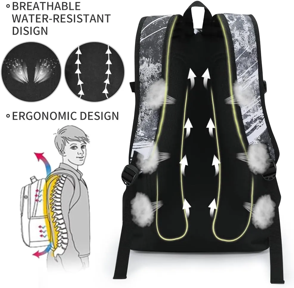 rickyh style School Backpack Travel Bag for Men & Women Lightweight College Back Pack with Laptop Compartmen