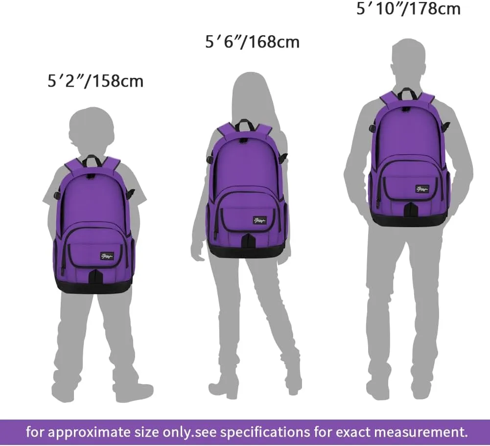 rickyh style School Backpack Travel Bag for Men & Women Lightweight College Back Pack with Laptop Compartmen