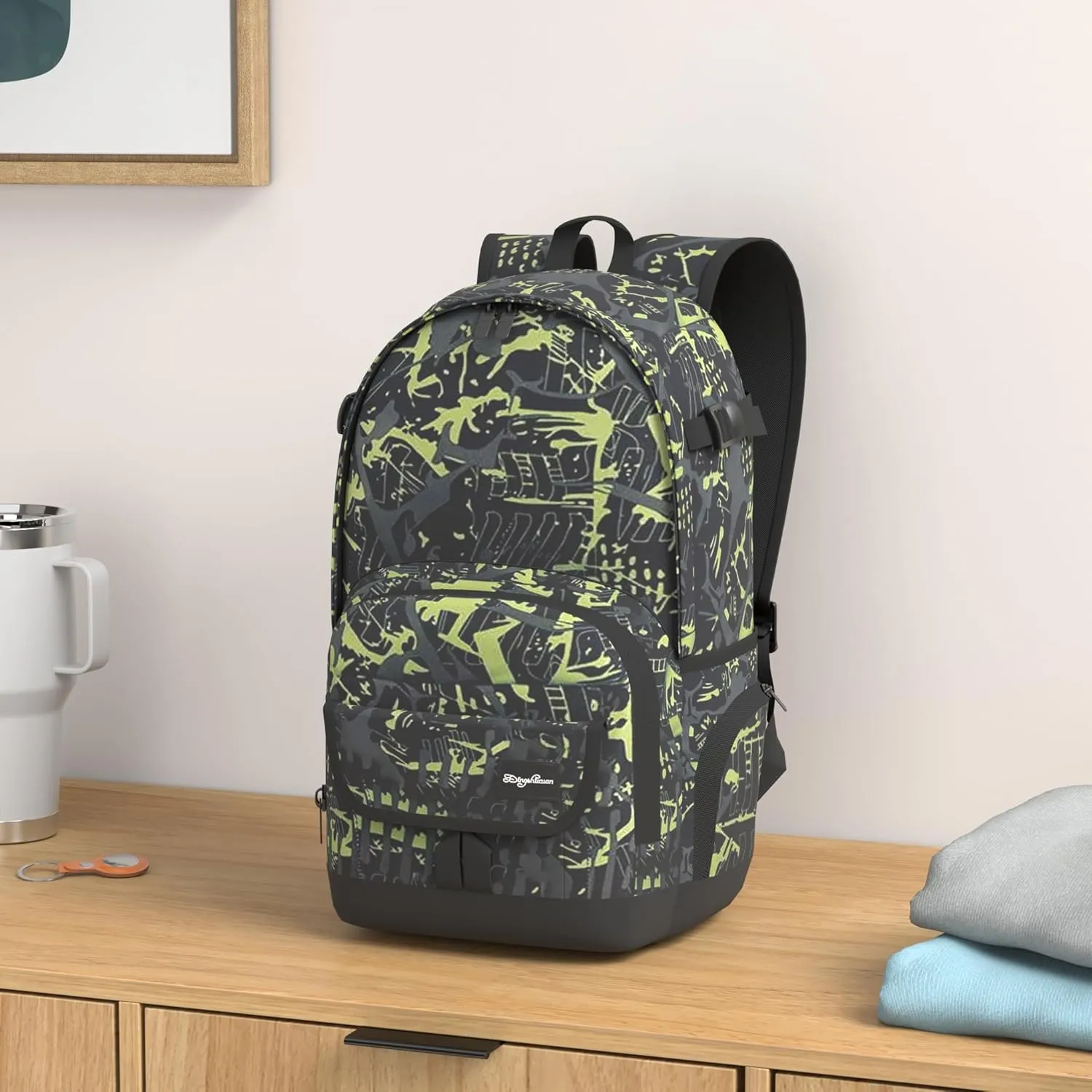 rickyh style School Backpack Travel Bag for Men & Women Lightweight College Back Pack with Laptop Compartmen