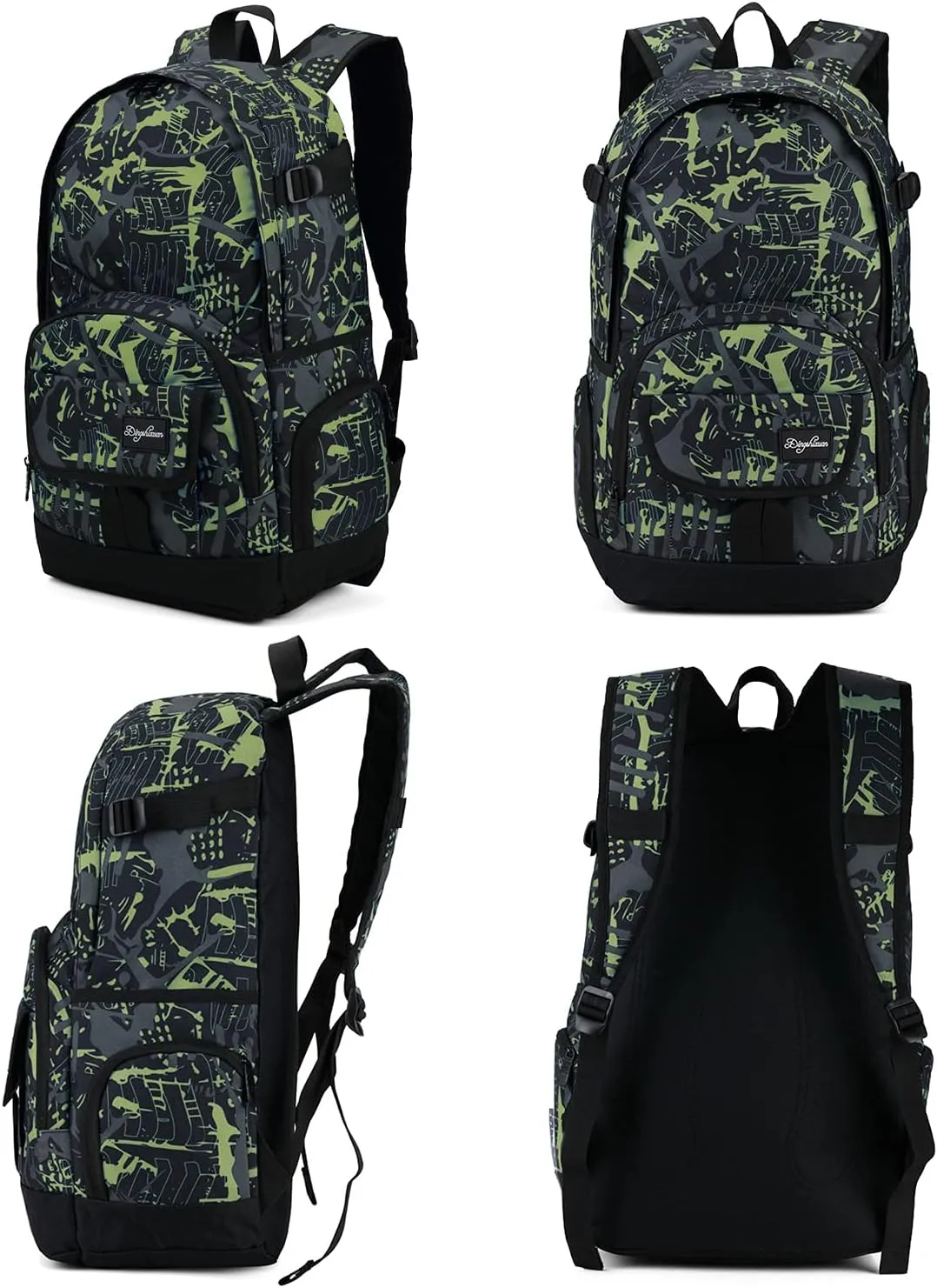 rickyh style School Backpack Travel Bag for Men & Women Lightweight College Back Pack with Laptop Compartmen