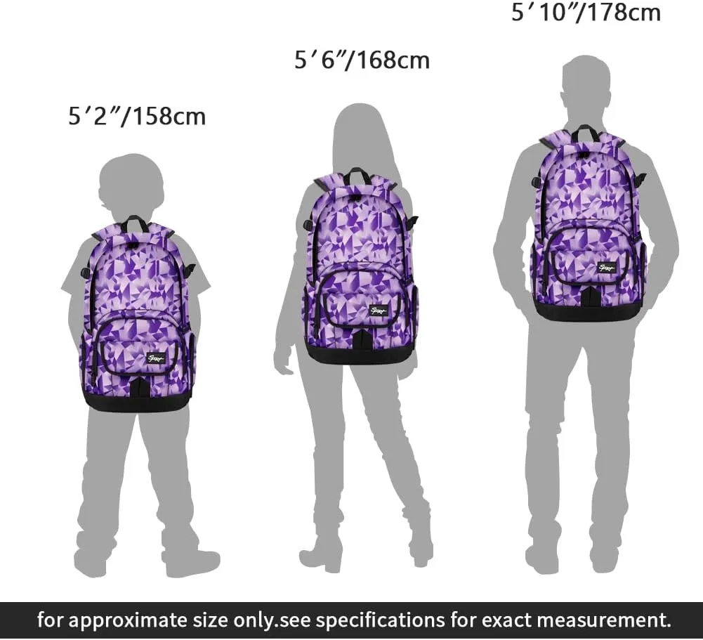 rickyh style School Backpack Travel Bag for Men & Women Lightweight College Back Pack with Laptop Compartmen