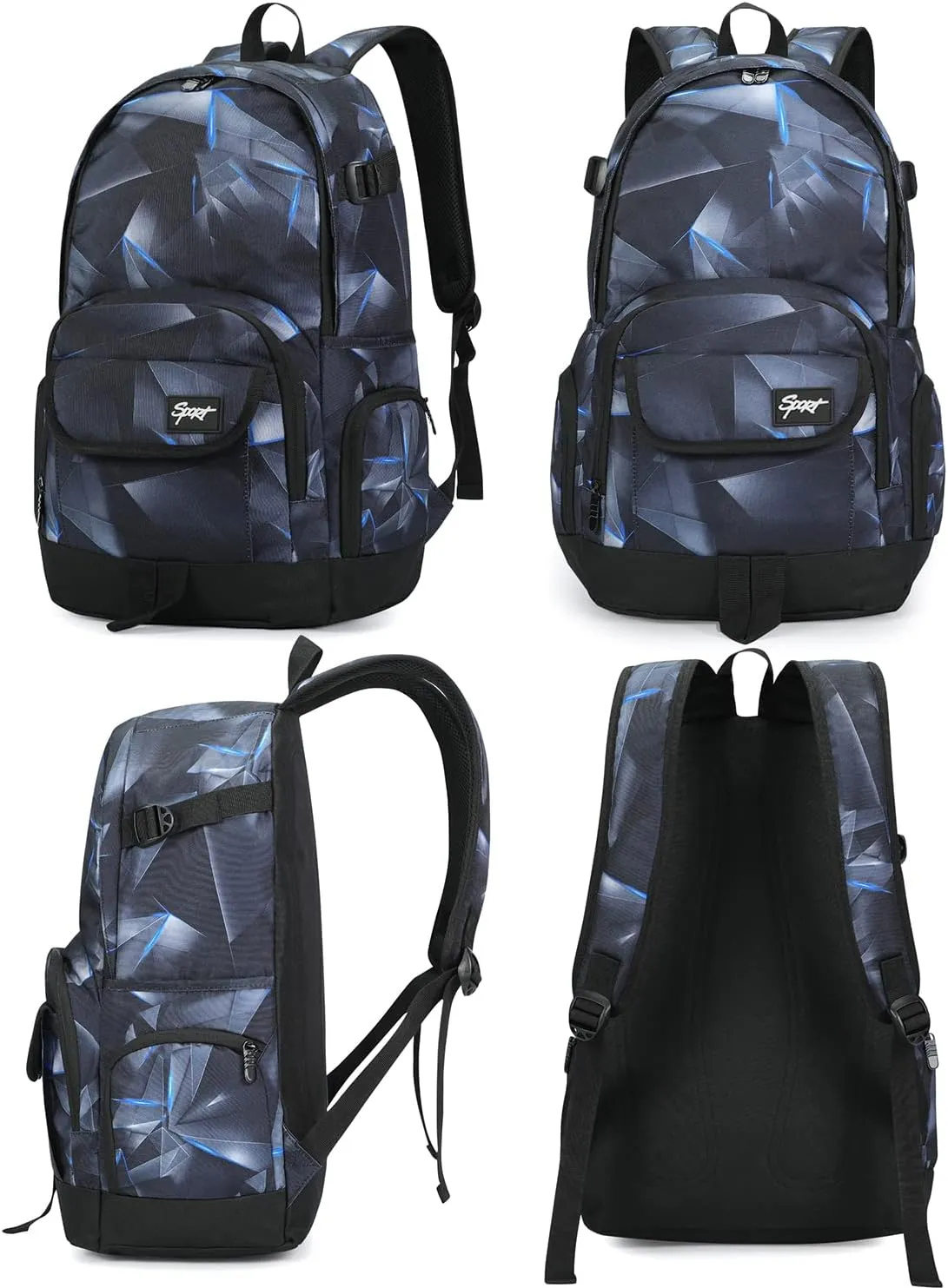rickyh style School Backpack Travel Bag for Men & Women Lightweight College Back Pack with Laptop Compartmen
