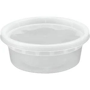 RitePak - 8 Oz Clear Injection Deli Container Combo, 240/Cs - S-8