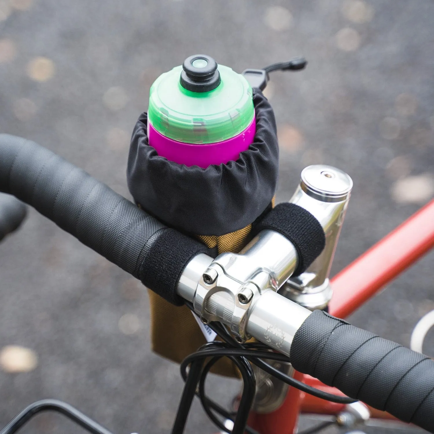 ROAD RUNNER Co Pilot Handlebar Stem Bag - Black Cordura