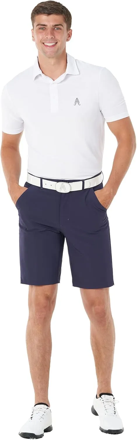 Royal & Awesome Mens Golf Shorts, Slim Fit Golf Shorts, Stretch & Breathable Fabric, Quick Dry, Water Repellent