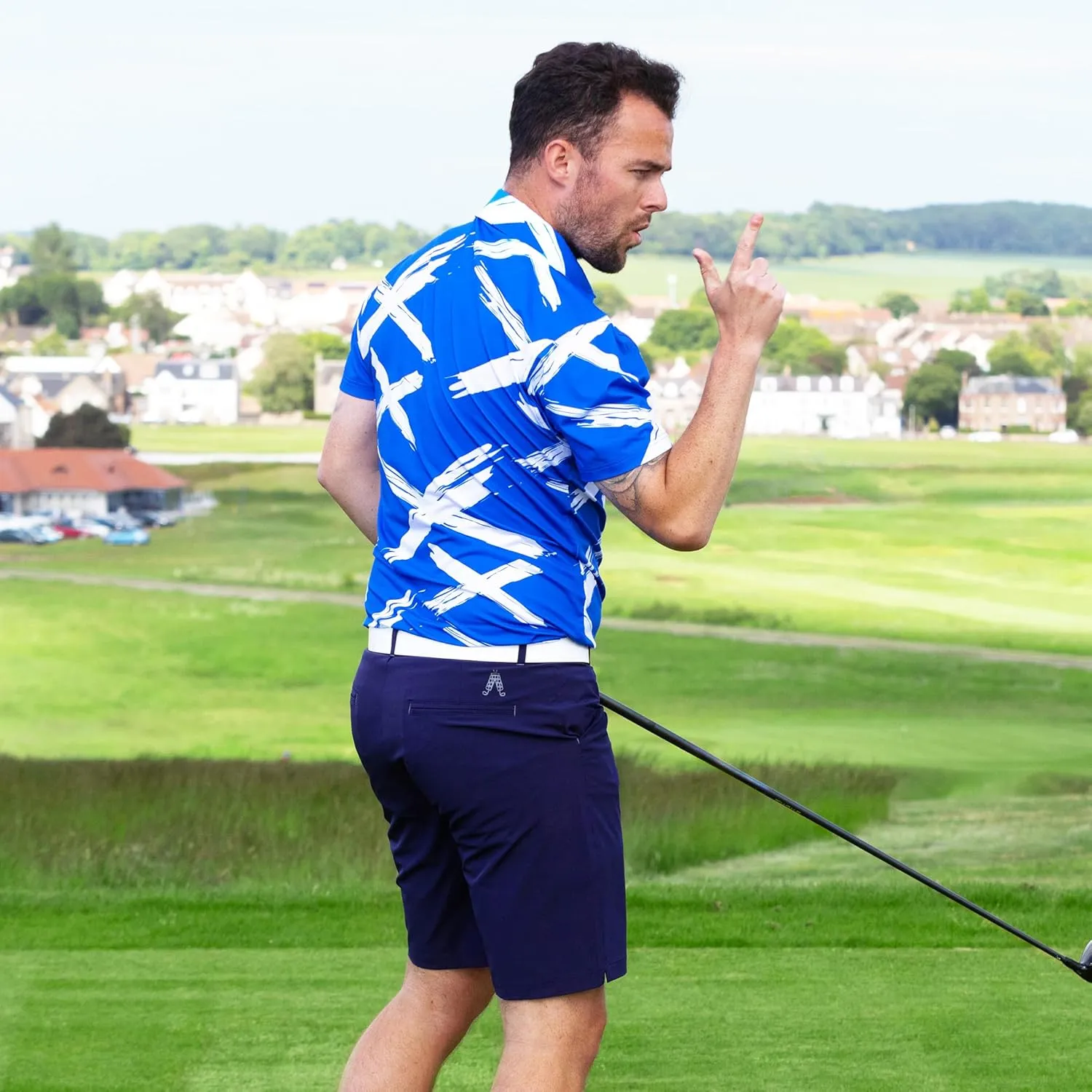 Royal & Awesome Mens Golf Shorts, Slim Fit Golf Shorts, Stretch & Breathable Fabric, Quick Dry, Water Repellent