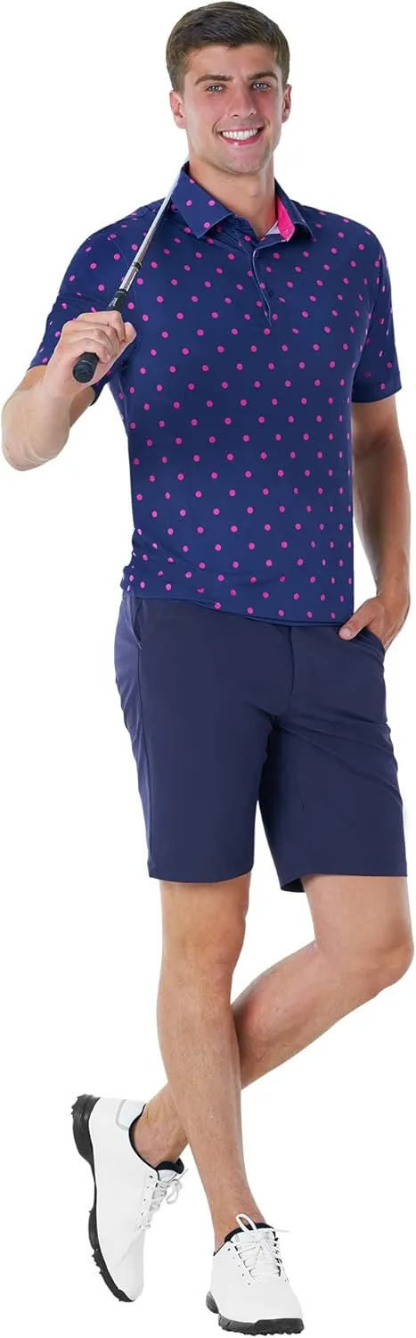 Royal & Awesome Mens Golf Shorts, Slim Fit Golf Shorts, Stretch & Breathable Fabric, Quick Dry, Water Repellent