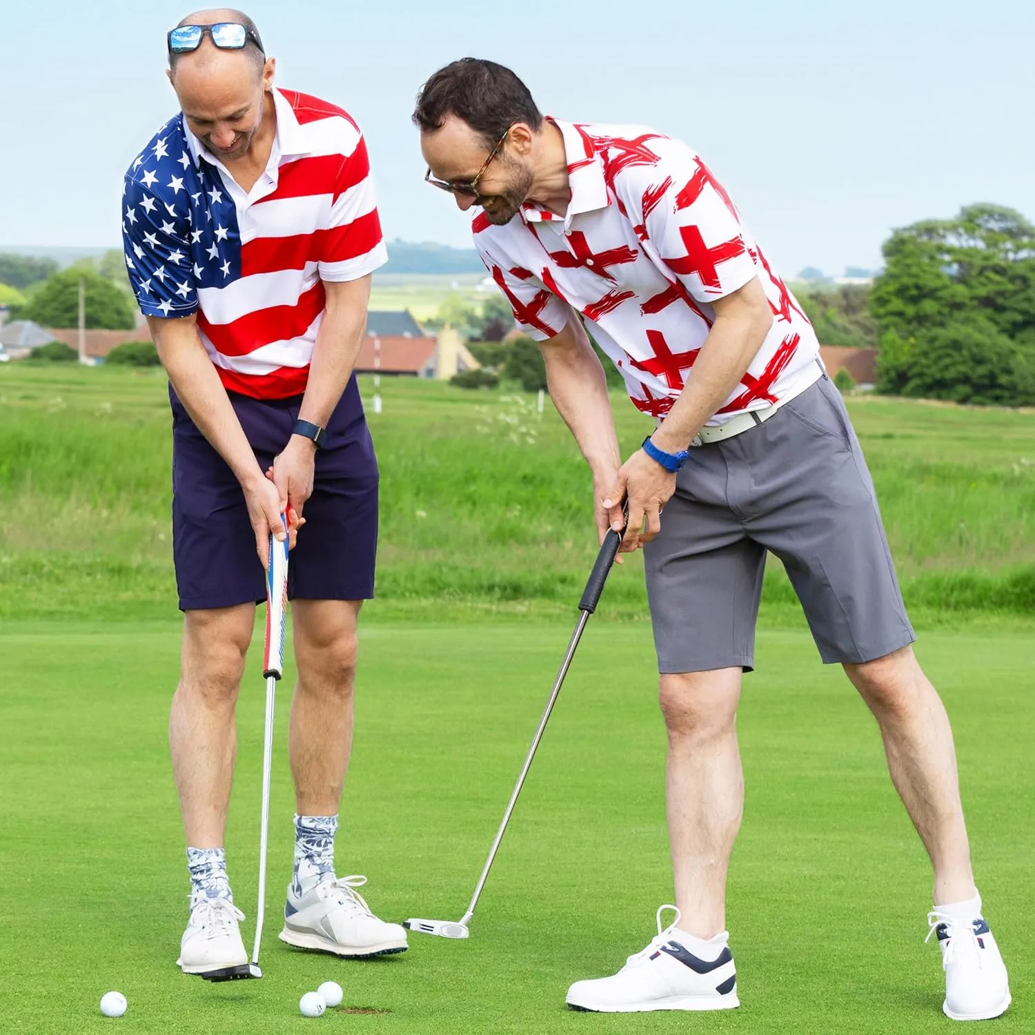 Royal & Awesome Mens Golf Shorts, Slim Fit Golf Shorts, Stretch & Breathable Fabric, Quick Dry, Water Repellent