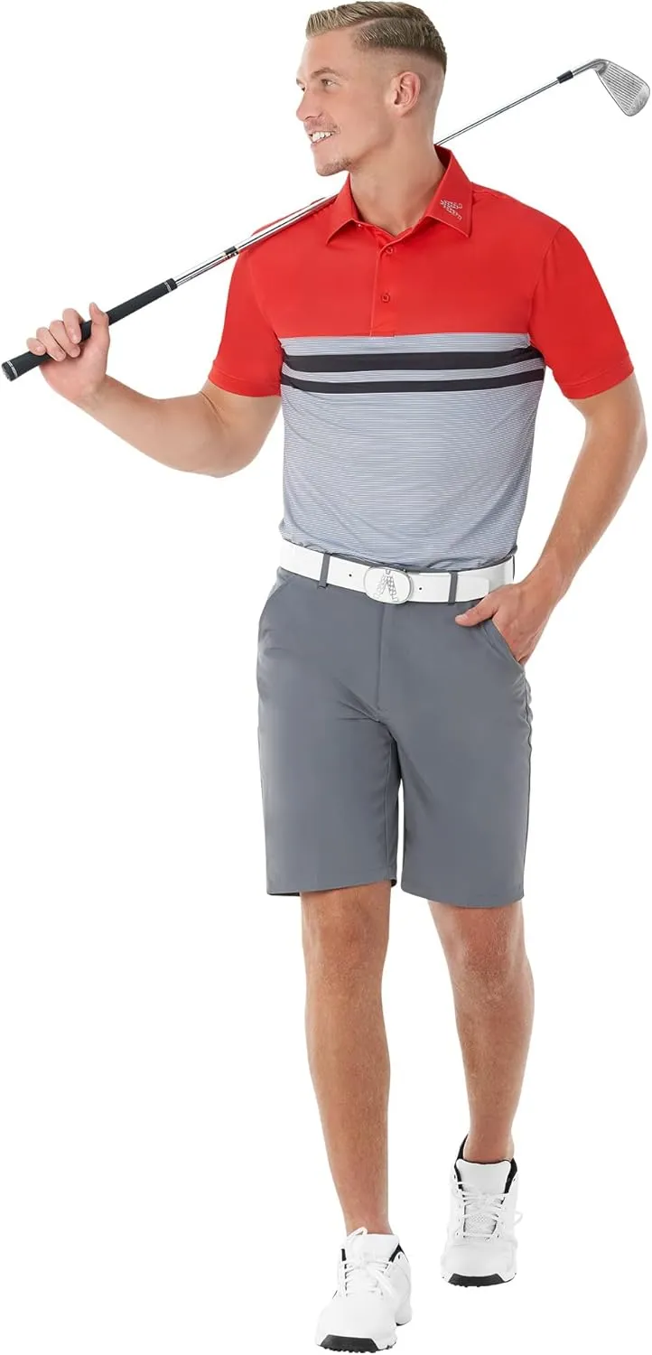 Royal & Awesome Mens Golf Shorts, Slim Fit Golf Shorts, Stretch & Breathable Fabric, Quick Dry, Water Repellent
