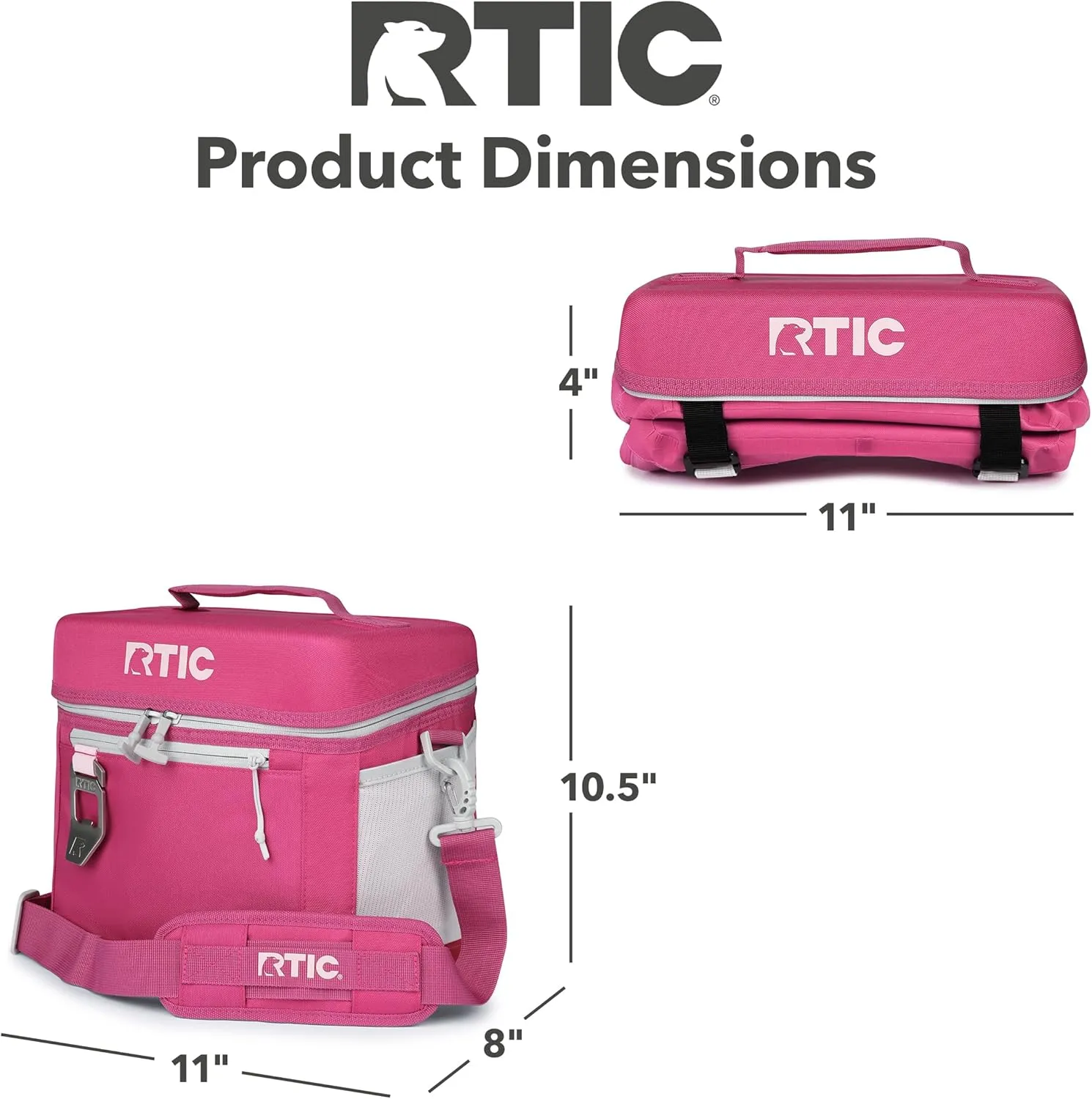 RTIC 15 Can Everyday Cooler, Soft Sided Portable Insulated Cooling for Lunch, Beach, Drink, Beverage, Travel, Camping, Picnic, for Men and Women