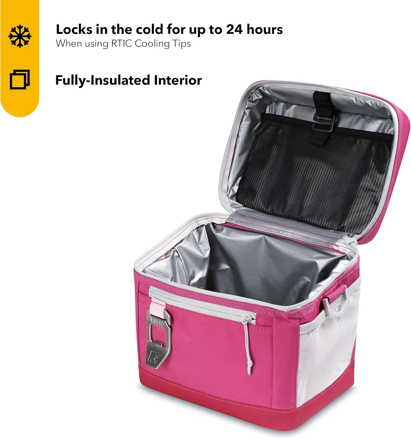 RTIC 15 Can Everyday Cooler, Soft Sided Portable Insulated Cooling for Lunch, Beach, Drink, Beverage, Travel, Camping, Picnic, for Men and Women