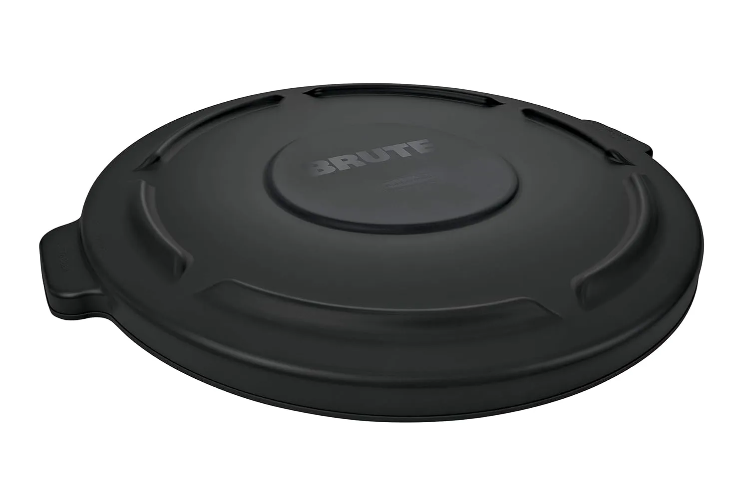 Rubbermaid Commercial Products BRUTE Heavy-Duty Round Trash/Garbage Lid, 20-Gallon, Black, Outdoor Waste Container for Home/Garage/Mall/Office/Stadium/Bathroom