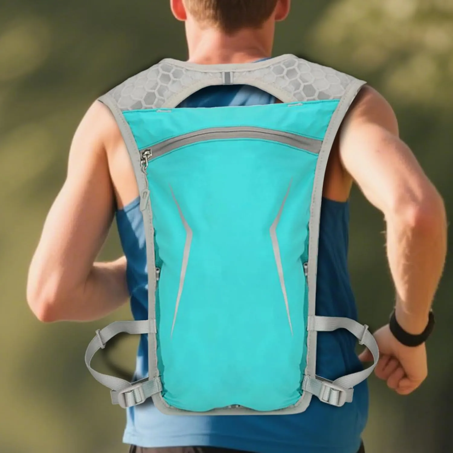 Running Backpack Water Vest Hydration Pack - Water Backpack for Running, | Lightweight Storage Bag Vest, Waterproof Bottle Holder Camping Gear for Hiking, Cycling, Climbing Outdoor