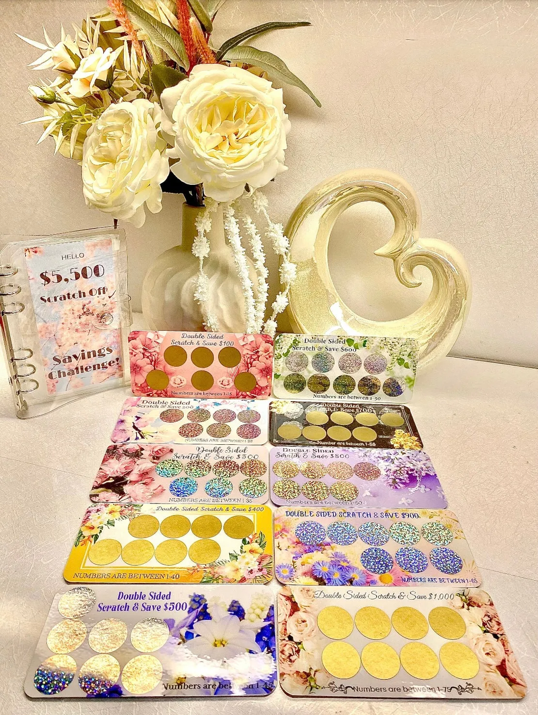 Scratch Off Savings Challenge Binder Set