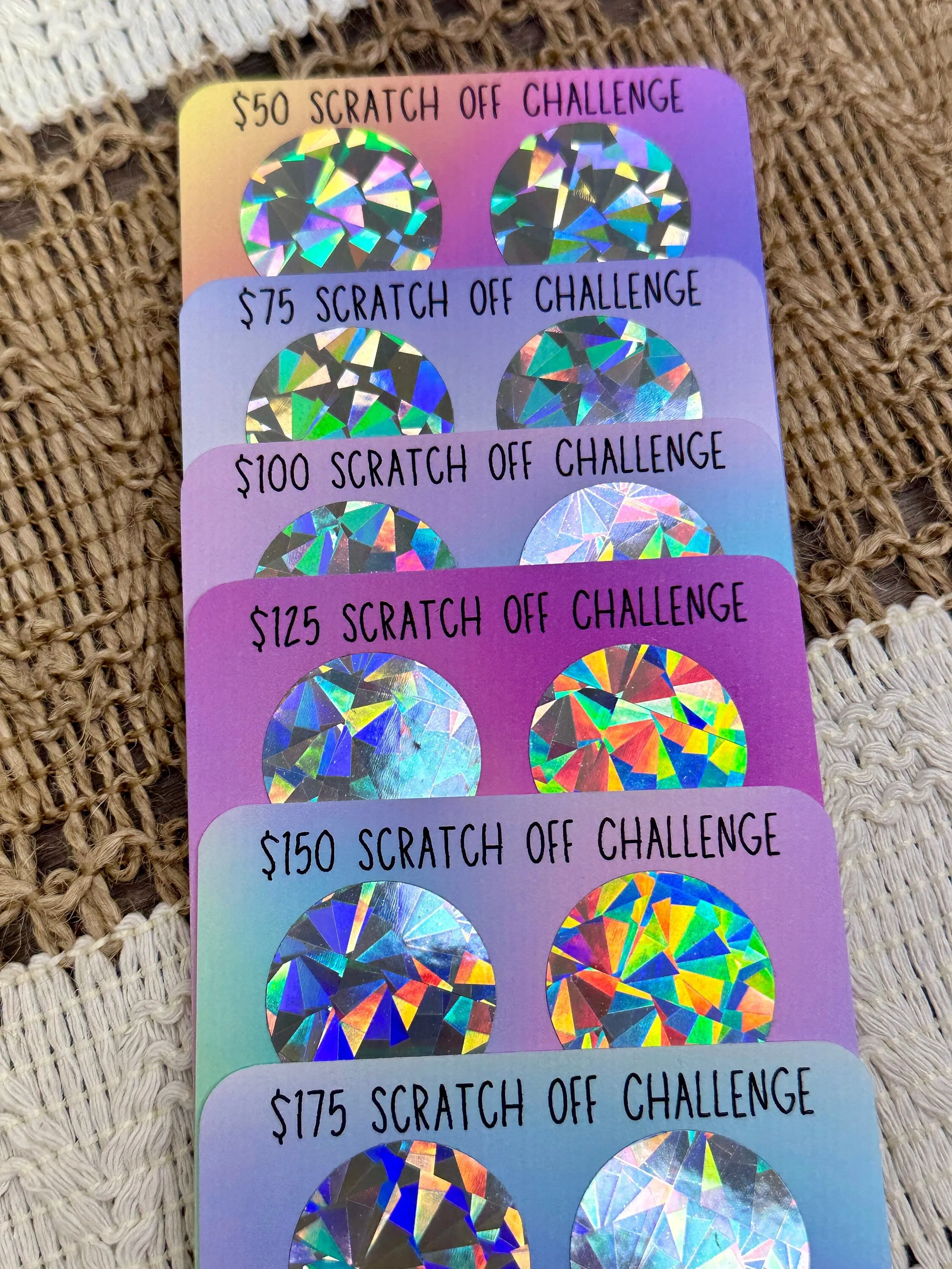 Scratch Off Savings Challenge LOW BUDGET