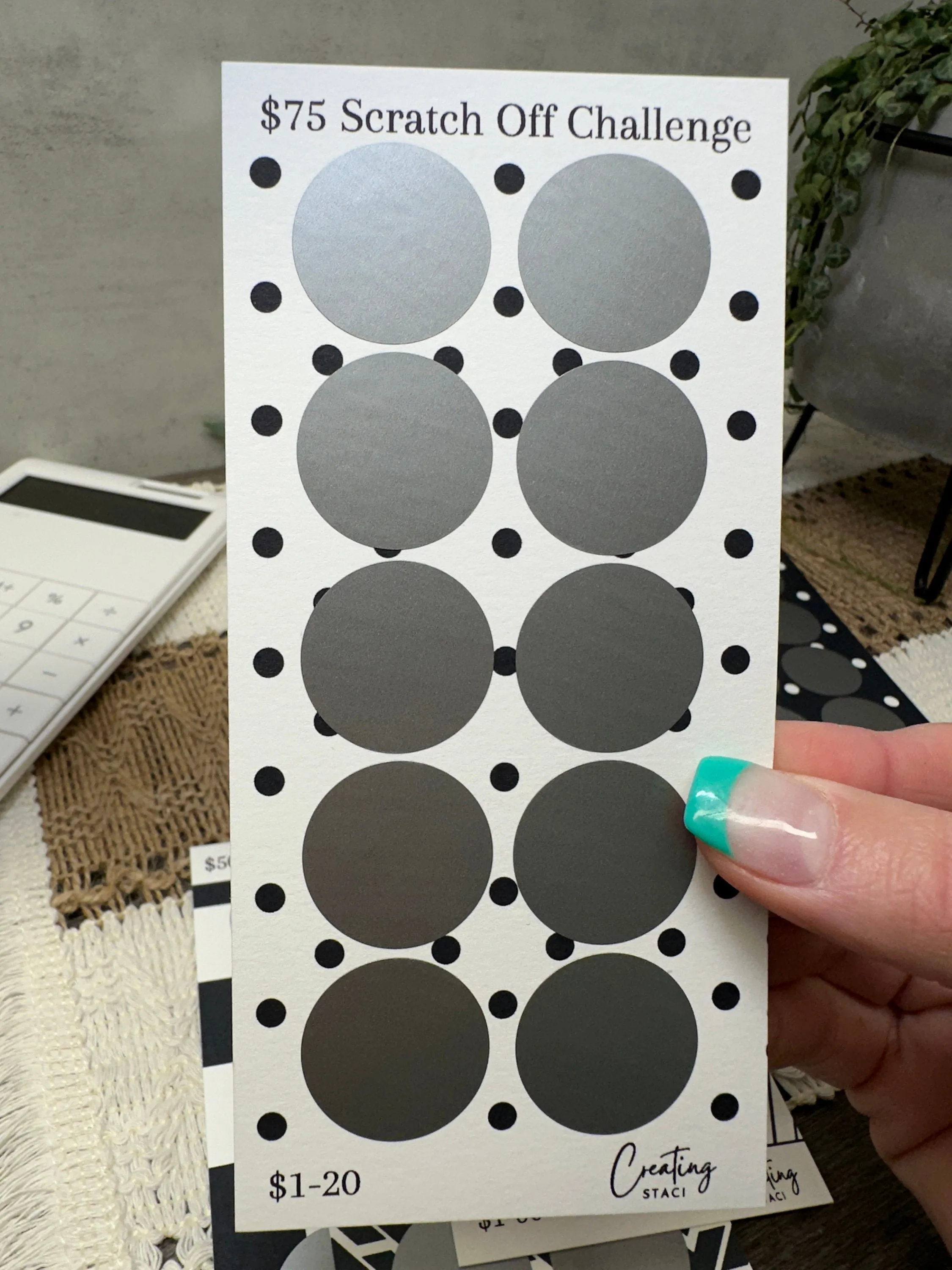 Scratch Off Savings Challenge
